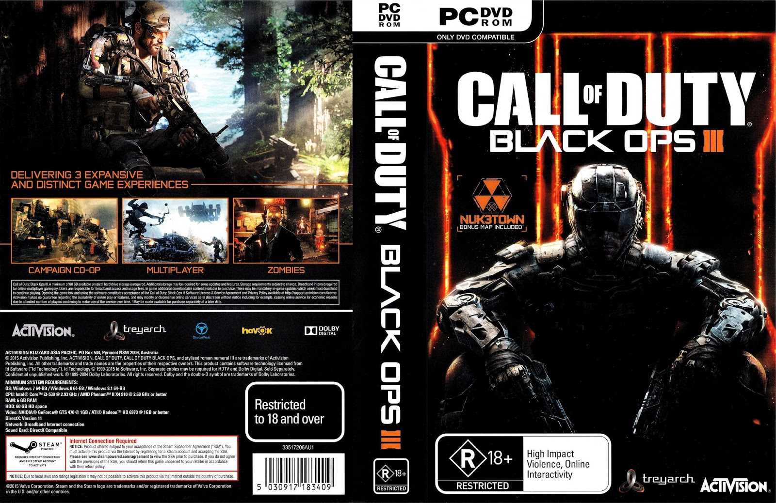 Опубликованы системные требования pc версии игры call of duty: black ops iii. системные требования call of duty: black ops iii на пк black ops 3 системные требования рекомендуемые