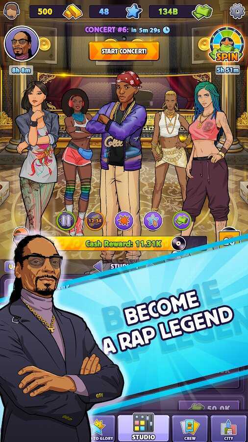 Snoop dogg's rap empire apk game - free download for android