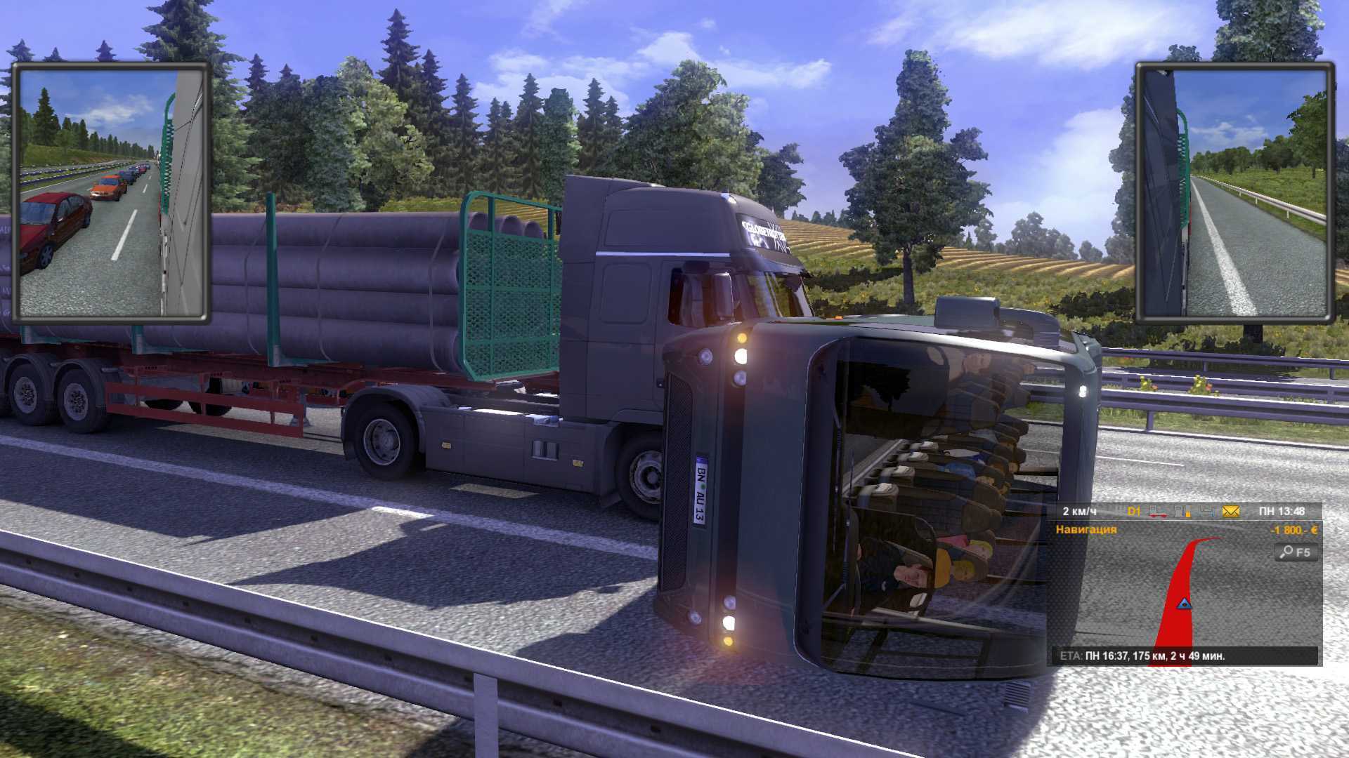 Euro truck simulator 2 road to the black sea - codex + update v1.38.1.0