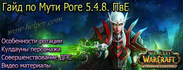 Гайд по роге (pve) пве 3.3.5а