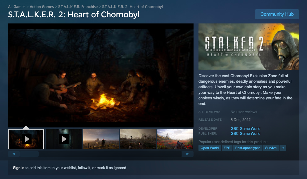 Украинская студия GSC Game World заявляла, что STALKER 2 не будет доступна в России Однако коммьюнити-менеджер игры в Discord сообщил, что игра на релизе появится
