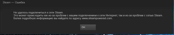 [решено] у steam возникают проблемы с подключением к серверам steam - знание