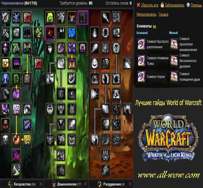 Гайд афли лок pvp 7.3.5 wow legion