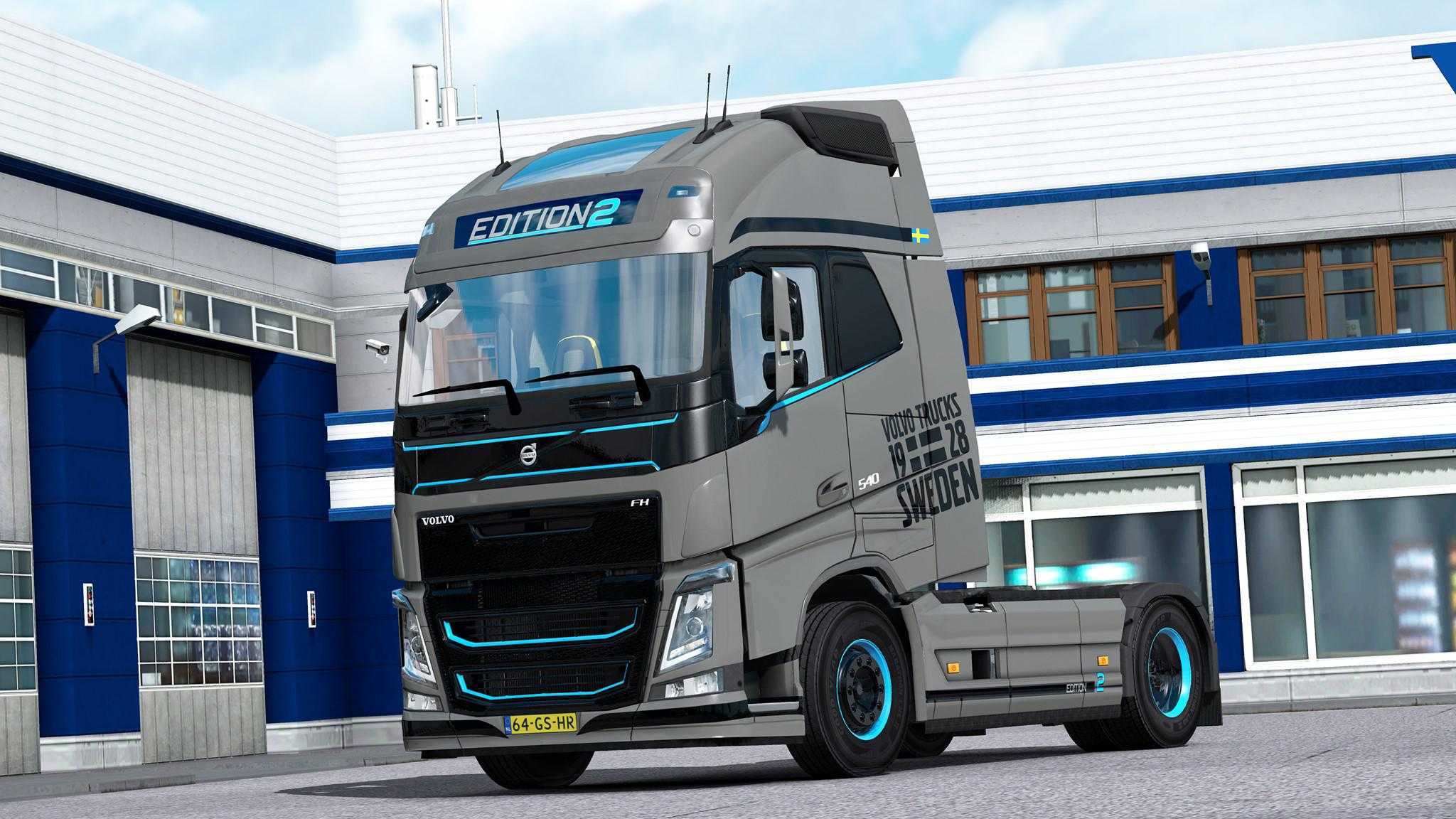 Volvo fh16 2012 reworked v1.6 by schumi (1.48.x) for ets2