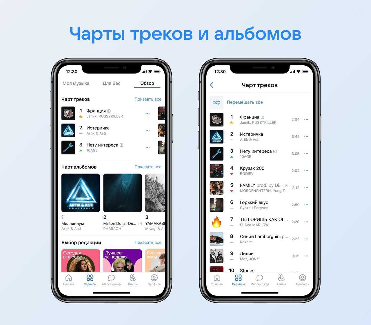Как посмотреть чарты вк через компьютер и как найти топ с телефона
