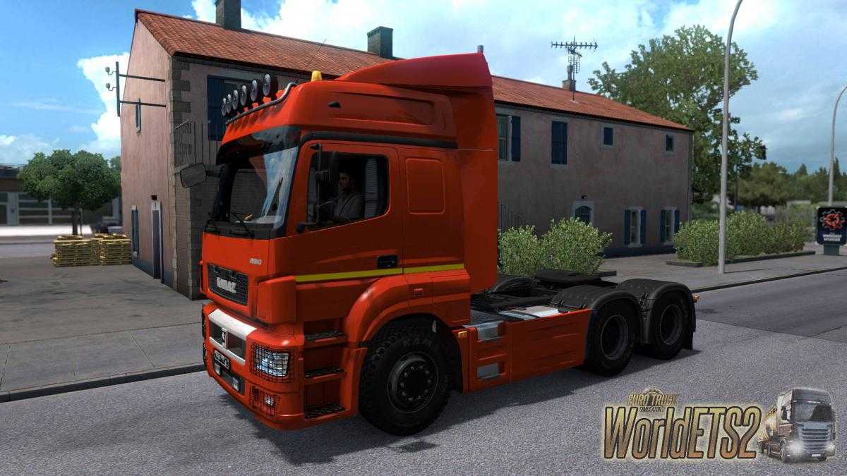 Скин ITECO CORP для КамАЗ 5490 Neo и своего прицепа Krone версия 10 для Euro Truck Simulator 2 v135x  Моды для ETS 2, Скины для Euro Truck Simulator 2