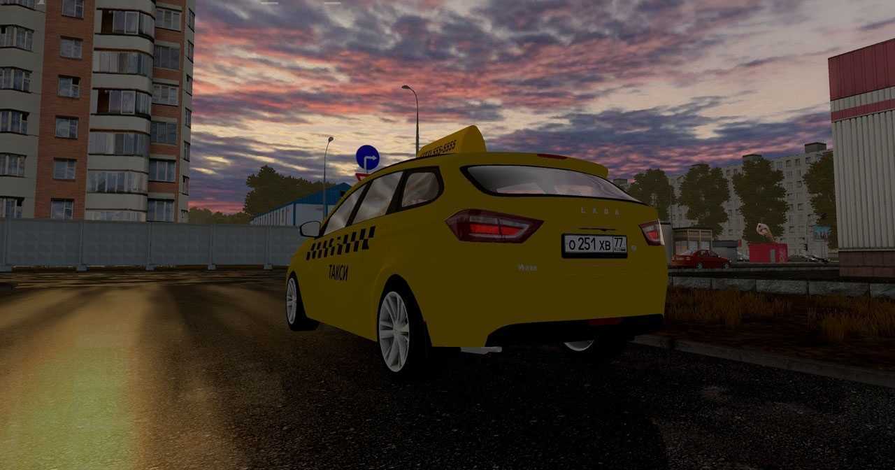 Lada Vesta Sport 18 By Heisenberg для City Car Driving v159  Моды для City Car Driving